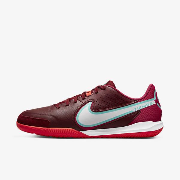 Dámské Kopačky Nike Tiempo Legend 9 Academy IC Indoor-Court Červené Světle Červené Bílé | NK760FDE