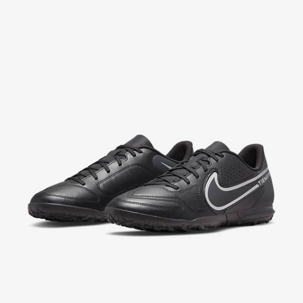 Dámské Kopačky Nike Tiempo Legend 9 Club TF Turf Černé Tmavě Šedé | NK743POA