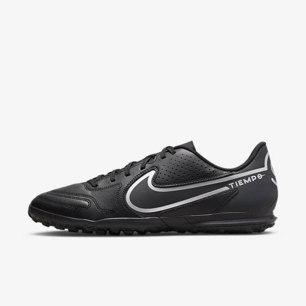 Dámské Kopačky Nike Tiempo Legend 9 Club TF Turf Černé Tmavě Šedé | NK743POA