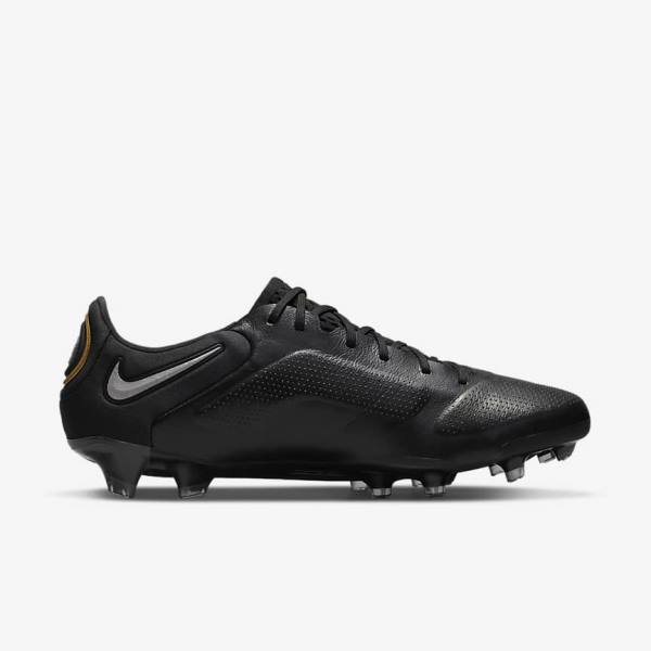 Dámské Kopačky Nike Tiempo Legend 9 Elite FG Firm-Ground Černé Tmavě Šedé Metal Zlaté Metal Tmavě Šedé | NK209IFN