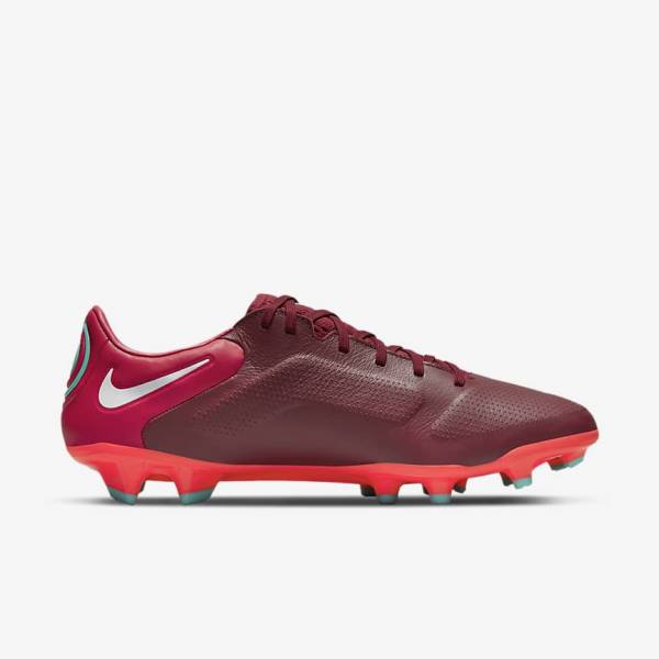 Dámské Kopačky Nike Tiempo Legend 9 Pro FG Firm-Ground Červené Bílé | NK531VKI