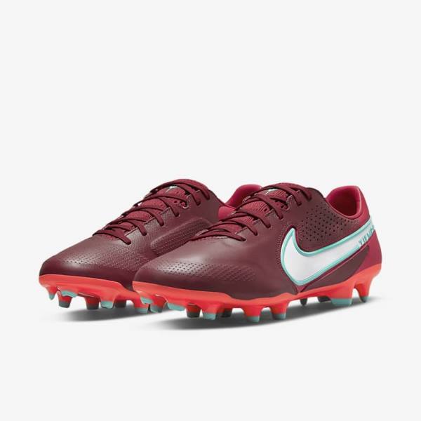 Dámské Kopačky Nike Tiempo Legend 9 Pro FG Firm-Ground Červené Bílé | NK531VKI