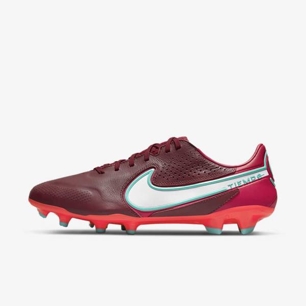 Dámské Kopačky Nike Tiempo Legend 9 Pro FG Firm-Ground Červené Bílé | NK531VKI