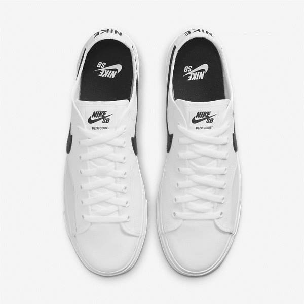 Dámské Skate Boty Nike SB BLZR Court Bílé Černé Černé | NK089CHU