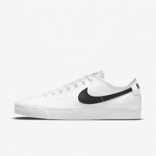 Dámské Skate Boty Nike SB BLZR Court Bílé Černé Černé | NK089CHU