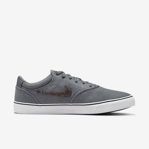 Dámské Skate Boty Nike SB Chron 2 Platene Premium Šedé Bílé | NK752LQJ