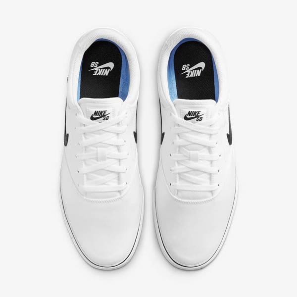 Dámské Skate Boty Nike SB Chron 2 Platene Bílé Černé | NK806YQI