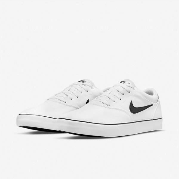 Dámské Skate Boty Nike SB Chron 2 Platene Bílé Černé | NK806YQI