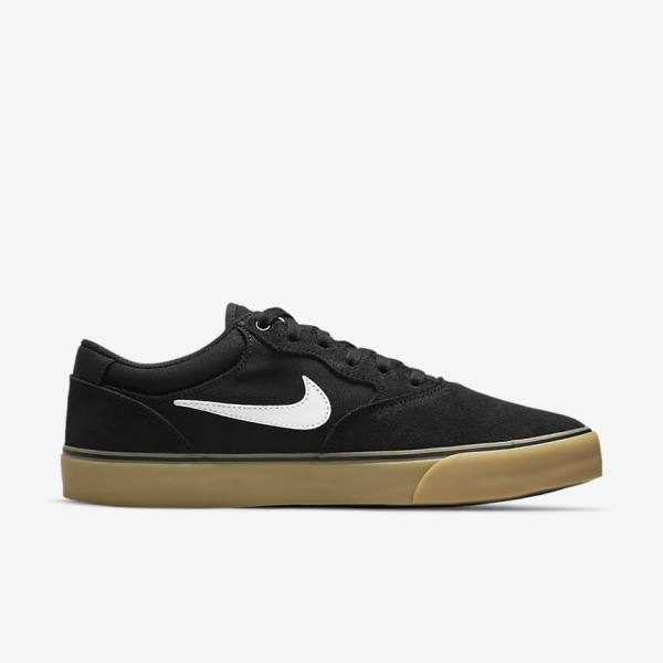 Dámské Skate Boty Nike SB Chron 2 Černé Světle Hnědé Bílé | NK610VFI