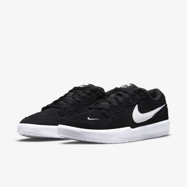 Dámské Skate Boty Nike SB Force 58 Černé Bílé | NK954ABX