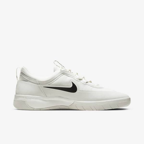 Dámské Skate Boty Nike SB Nyjah Free 2 Bílé Černé | NK719QAS