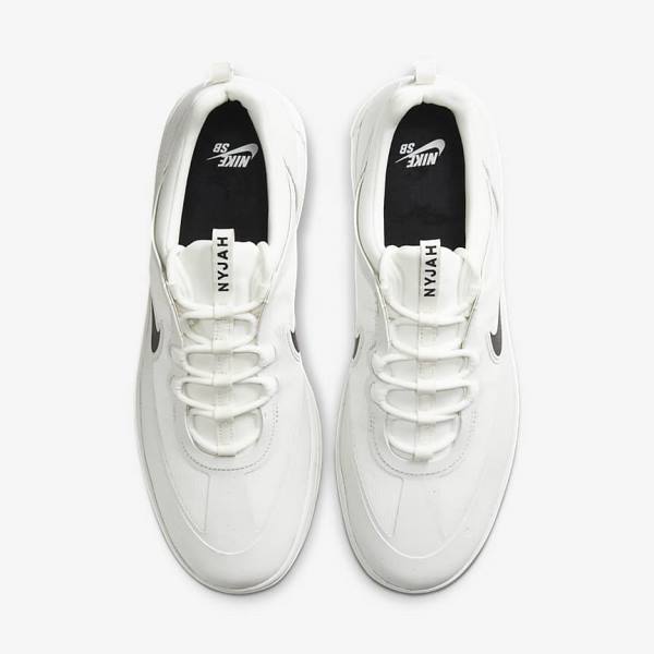 Dámské Skate Boty Nike SB Nyjah Free 2 Bílé Černé | NK719QAS