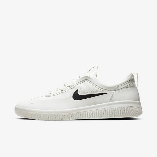 Dámské Skate Boty Nike SB Nyjah Free 2 Bílé Černé | NK719QAS