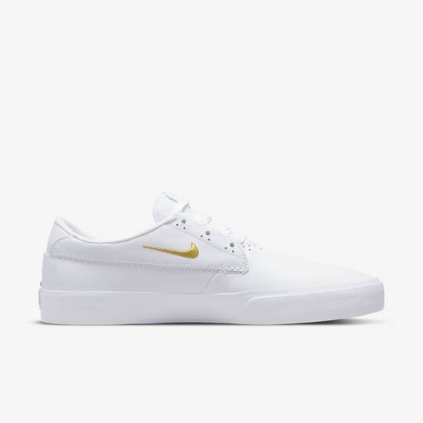 Dámské Skate Boty Nike SB Shane PRM Bílé Metal Zlaté | NK849SHY