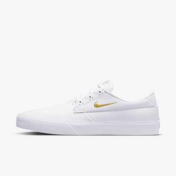 Dámské Skate Boty Nike SB Shane PRM Bílé Metal Zlaté | NK849SHY