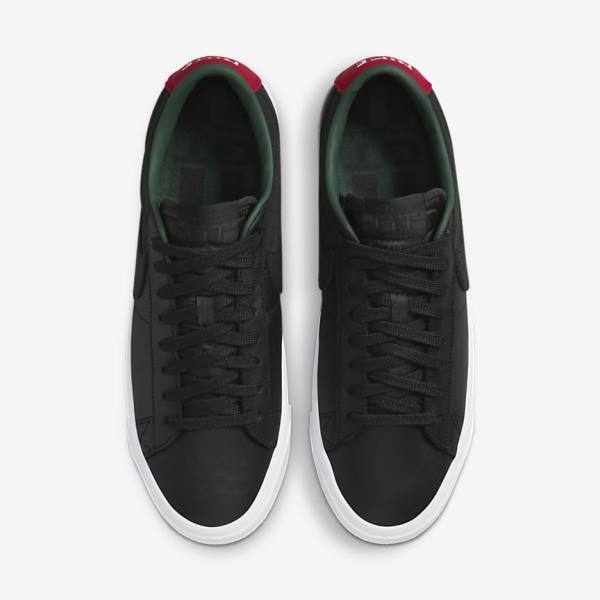 Dámské Skate Boty Nike SB Zoom Blazer Low Pro GT Premium Černé Červené Černé | NK438HGO