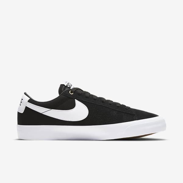 Dámské Skate Boty Nike SB Zoom Blazer Low Pro GT Černé Světle Hnědé Bílé | NK684UMK