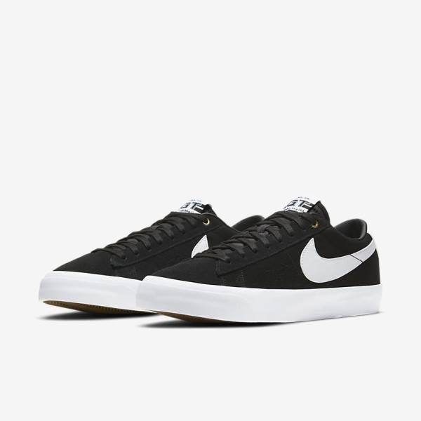 Dámské Skate Boty Nike SB Zoom Blazer Low Pro GT Černé Světle Hnědé Bílé | NK684UMK