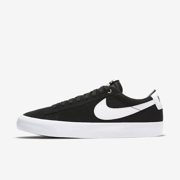 Dámské Skate Boty Nike SB Zoom Blazer Low Pro GT Černé Světle Hnědé Bílé | NK684UMK