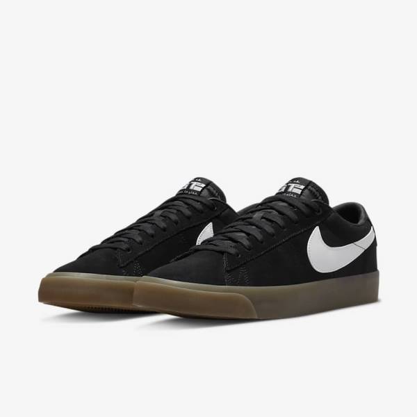 Dámské Skate Boty Nike SB Zoom Blazer Low Pro GT Černé Bílé | NK816WDC