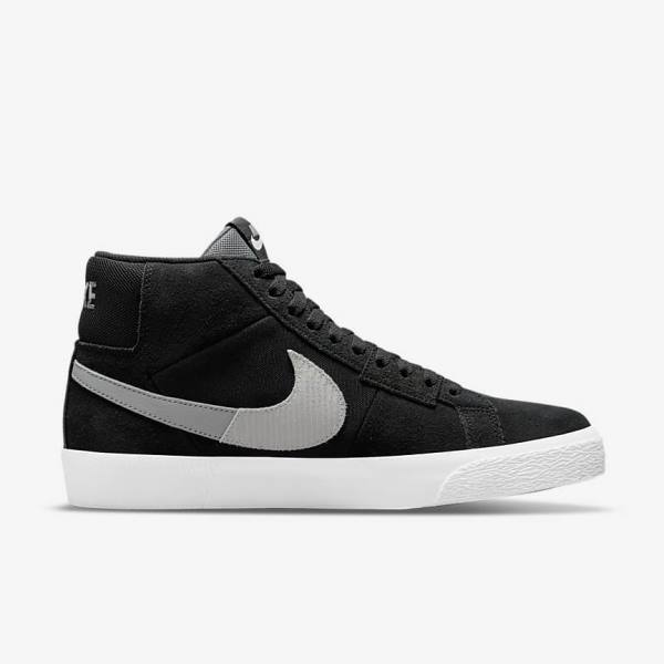 Dámské Skate Boty Nike SB Zoom Blazer Mid Premium Černé Šedé Bílé | NK017DOS