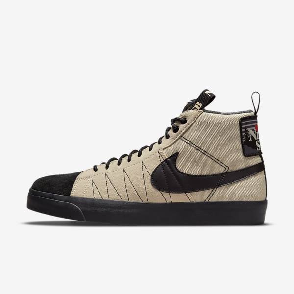 Dámské Skate Boty Nike SB Zoom Blazer Mid Premium Oranžové Černé | NK268YTK