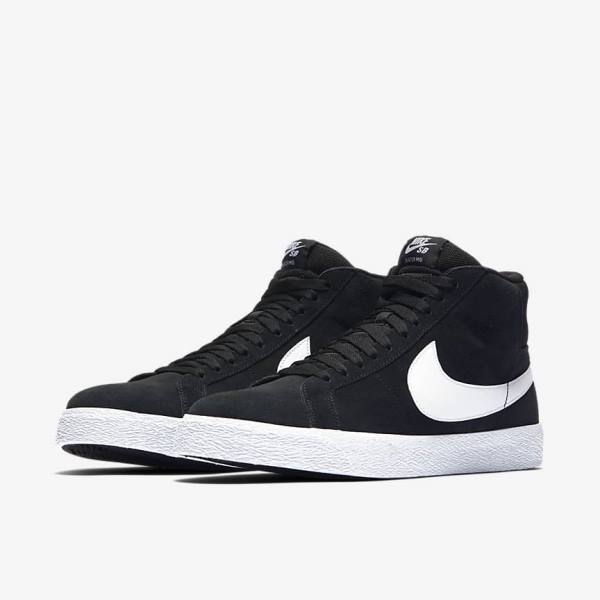 Dámské Skate Boty Nike SB Zoom Blazer Mid Černé Bílé | NK584VMB