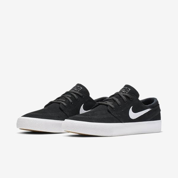 Dámské Skate Boty Nike SB Zoom Stefan Janoski RM Černé Šedé Světle Hnědé Bílé | NK902KWX