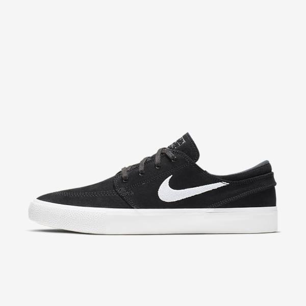 Dámské Skate Boty Nike SB Zoom Stefan Janoski RM Černé Šedé Světle Hnědé Bílé | NK902KWX