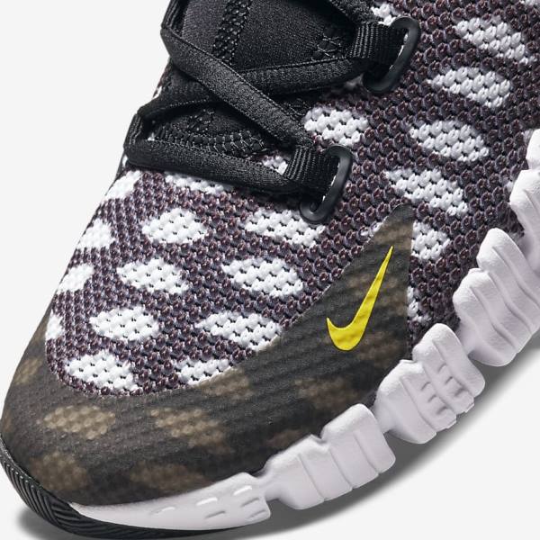 Dámské Sportovní Boty Nike Free Metcon 4 Černé Bílé Blankyt Žluté | NK198ZQN