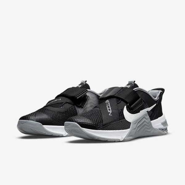 Dámské Sportovní Boty Nike Metcon 7 FlyEase Černé Šedé Bílé Platina | NK708XYU