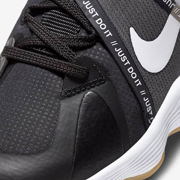 Dámské Sportovní Boty Nike React HyperSet Indoor Court Černé Světle Hnědé Bílé | NK243WOF