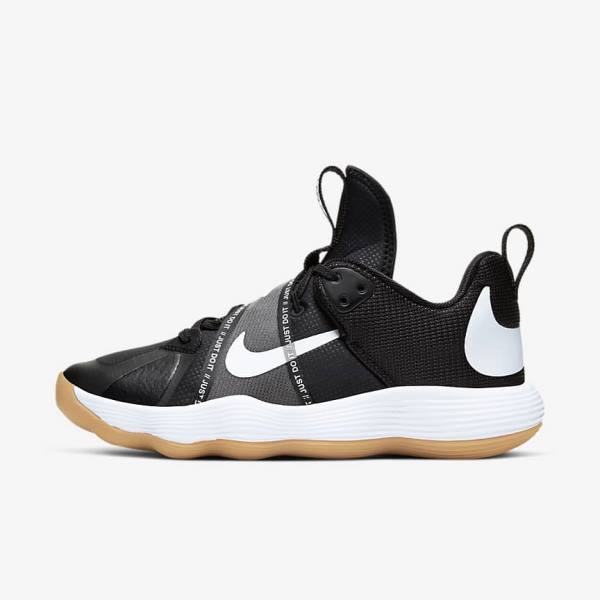 Dámské Sportovní Boty Nike React HyperSet Indoor Court Černé Světle Hnědé Bílé | NK243WOF