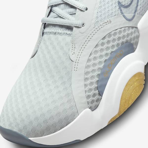 Dámské Sportovní Boty Nike SuperRep Go 2 Platina Metal Zlaté Bílé | NK752XBS