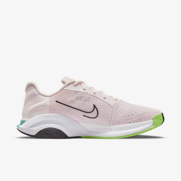 Dámské Sportovní Boty Nike ZoomX SuperRep Surge Endurance Class Světle Růžové Zelene Černé | NK497JRL