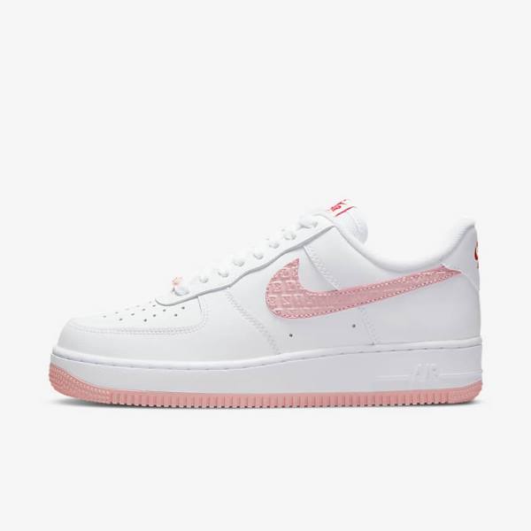 Dámské Tenisky Nike Air Force 1 07 Bílé Červené | NK328NPR