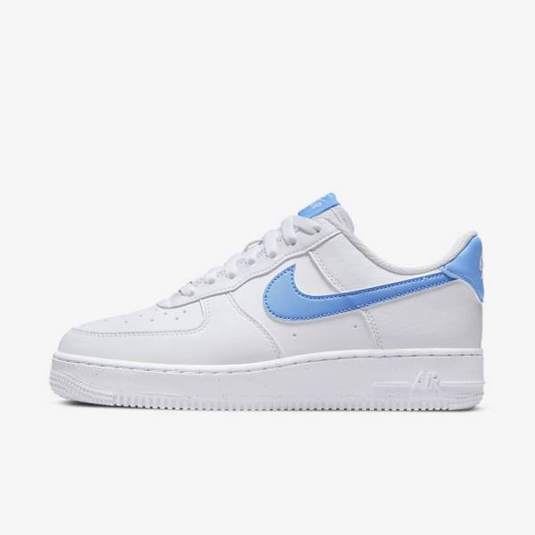 Dámské Tenisky Nike Air Force 1 07 Next Nature Bílé Metal Stříbrné Blankyt | NK703RKC