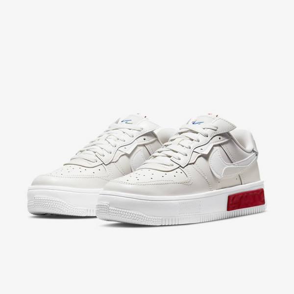 Dámské Tenisky Nike Air Force 1 Fontanka Bílé Červené | NK149PYD