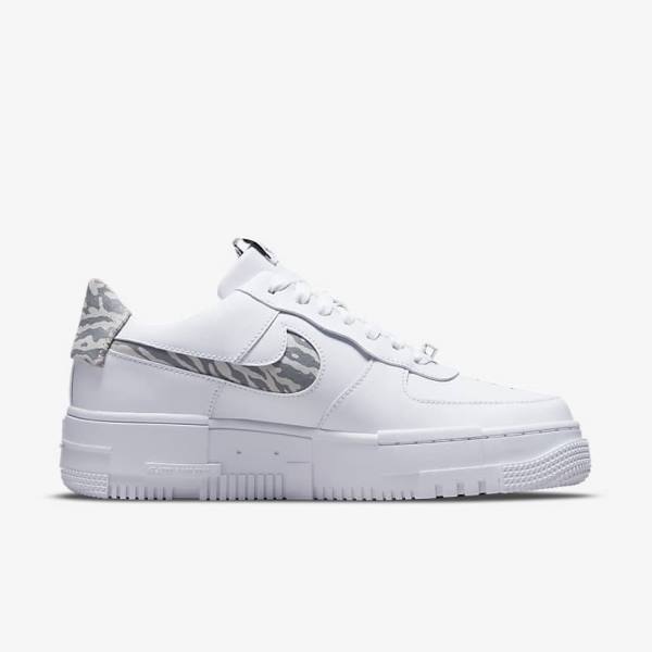 Dámské Tenisky Nike Air Force 1 Pixel SE Bílé Šedé Bílé | NK761HTV