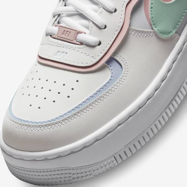 Dámské Tenisky Nike Air Force 1 Shadow Bílé Mátově Zelená Šedé | NK650JQM