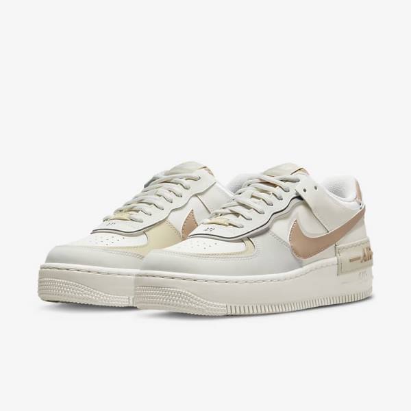 Dámské Tenisky Nike Air Force 1 Shadow Hnědožlutý Světle Béžový | NK261MAR