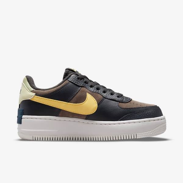 Dámské Tenisky Nike Air Force 1 Shadow Zelene Bílé Zlaté | NK561BXQ