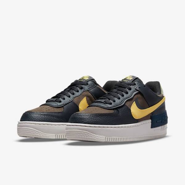 Dámské Tenisky Nike Air Force 1 Shadow Zelene Bílé Zlaté | NK561BXQ