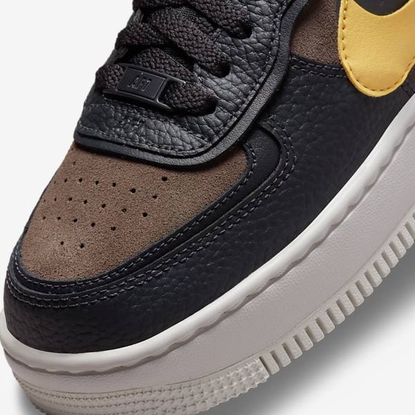 Dámské Tenisky Nike Air Force 1 Shadow Zelene Bílé Zlaté | NK561BXQ