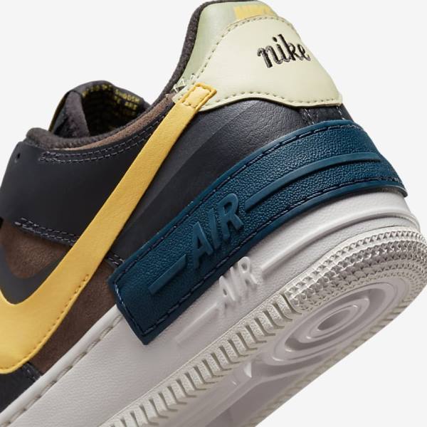 Dámské Tenisky Nike Air Force 1 Shadow Zelene Bílé Zlaté | NK561BXQ