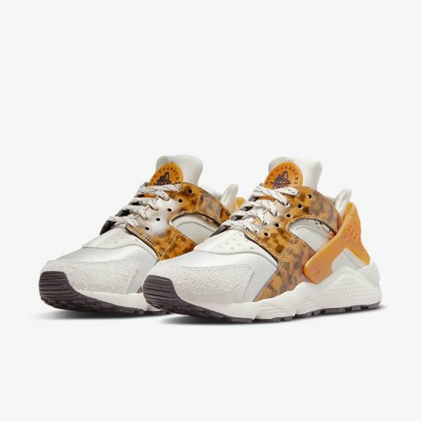 Dámské Tenisky Nike Air Huarache Hnědé Světle Béžový Žluté | NK156LBT