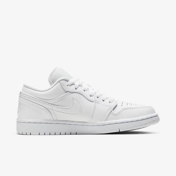 Dámské Tenisky Nike Air Jordan 1 Low Bílé | NK014SIU