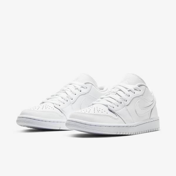 Dámské Tenisky Nike Air Jordan 1 Low Bílé | NK014SIU