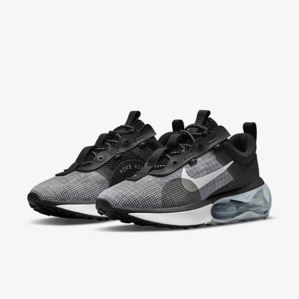 Dámské Tenisky Nike Air Max 2021 Černé Metal Stříbrné Šedé Bílé | NK650UPZ