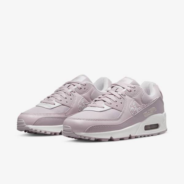 Dámské Tenisky Nike Air Max 90 Fialové Bílé | NK204KGN